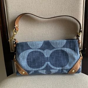 Denim coach bag